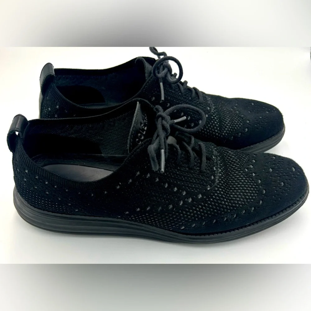 Cole Haan Original Grand Wingtip Oxford Black Stitchlite Men’s 9.5 COMFORT Soft